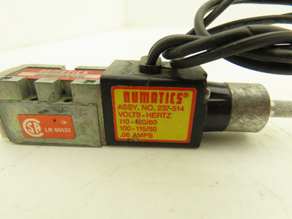 Numatics 031SA415O011Z Pneumatic Solenoid Valve 120V  Lot of 3
