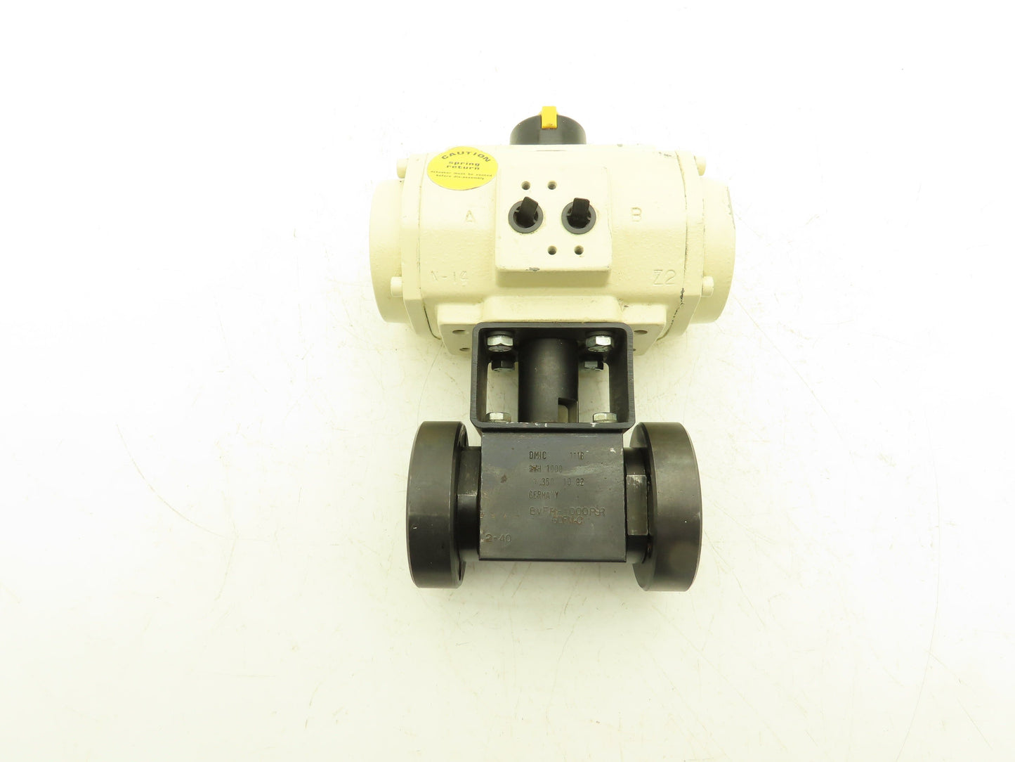 DMIC BVFM-1000 Pneumatic Air Actuated Ball Valve 1" Flanged Spring Return