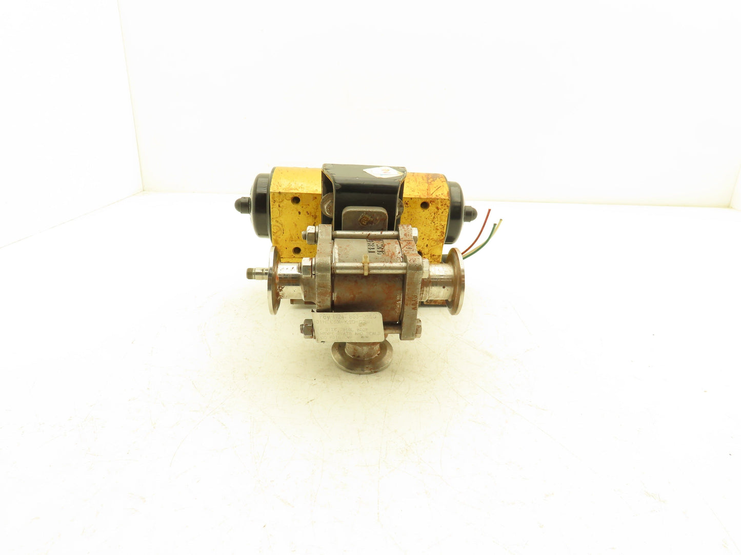 Hytork PBM-1" Stainless 3-Way Valve Tri-Clamp Pneumatic Actuator Genesis GSI 34B