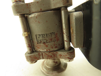 Hytork PBM-1" Stainless 3-Way Valve Tri-Clamp Pneumatic Actuator Genesis GSI 34B