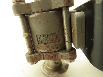 Hytork PBM-1" Stainless 3-Way Valve Tri-Clamp Pneumatic Actuator Genesis GSI 34B