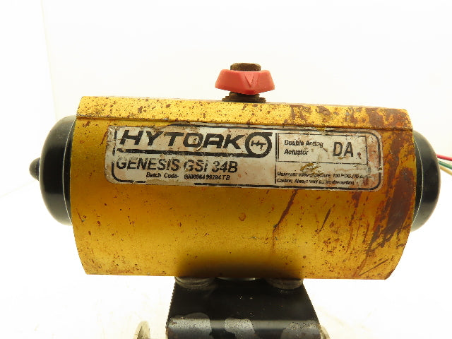 Hytork PBM-1" Stainless 3-Way Valve Tri-Clamp Pneumatic Actuator Genesis GSI 34B