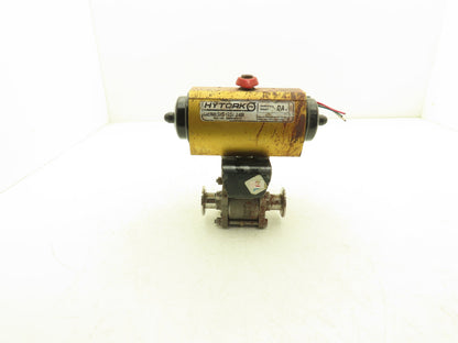 Hytork PBM-1" Stainless 3-Way Valve Tri-Clamp Pneumatic Actuator Genesis GSI 34B