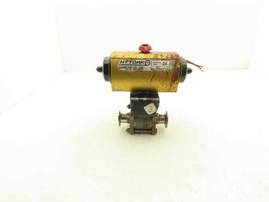 Hytork PBM-1" Stainless 3-Way Valve Tri-Clamp Pneumatic Actuator Genesis GSI 34B