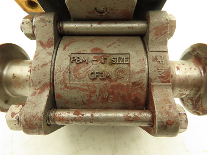 Hytork PBM-1" Stainless 2-Way Valve Tri-Clamp Pneumatic Actuator Genesis GSI 64B