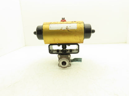 Hytork PBM-1" Stainless 2-Way Valve Tri-Clamp Pneumatic Actuator Genesis GSI 64B