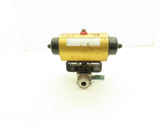 Hytork PBM-1" Stainless 2-Way Valve Tri-Clamp Pneumatic Actuator Genesis GSI 64B