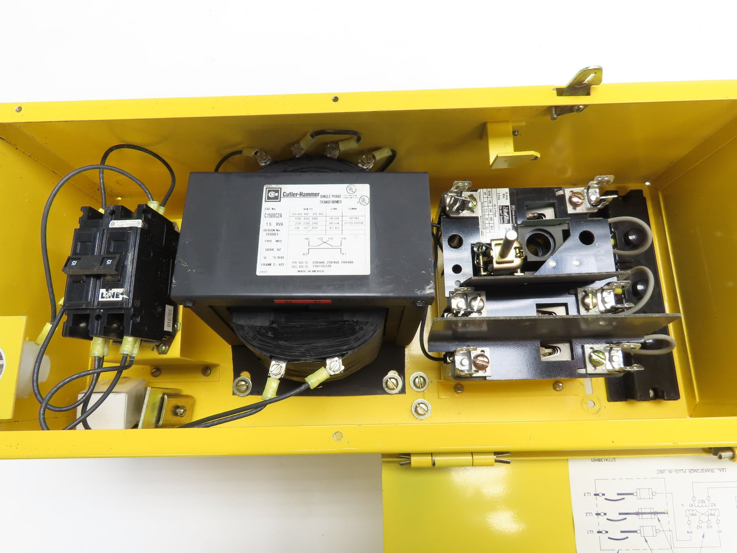 Cutler Hammer 377D993G01 Fused Busway Disconnect 3PH to 1PH Transformer 15A 115V