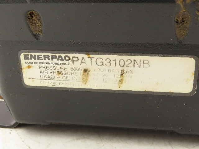 Enerpac Turbo II Air Powered Hydraulic Pump 5000psi Max 25-125psi Air pressure