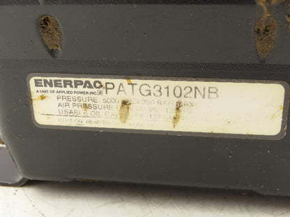 Enerpac Turbo II Air Powered Hydraulic Pump 5000psi Max 25-125psi Air pressure