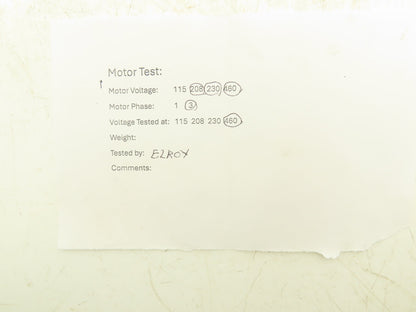 Marathon Electric 5K33FN41A AC Motor 1/3Hp 3500 RPM 230/460V 3PH 56C