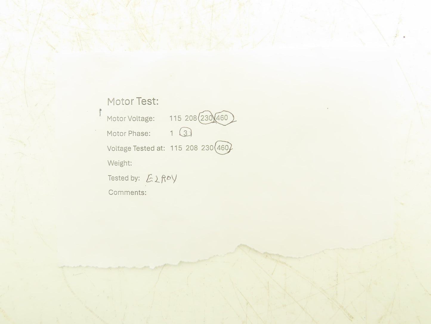 A.O Smith Century H256 AC Motor 1/2Hp 1750 RPM 200-230/460V 3PH JA56C TE