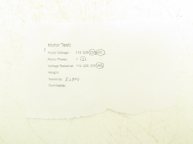 A.O Smith Century H256 AC Motor 1/2Hp 1750 RPM 200-230/460V 3PH JA56C TE