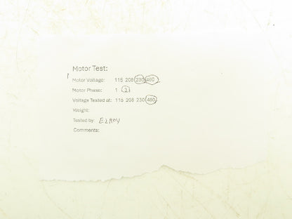 A.O Smith Century H256 AC Motor 1/2Hp 1750 RPM 200-230/460V 3PH JA56C TE