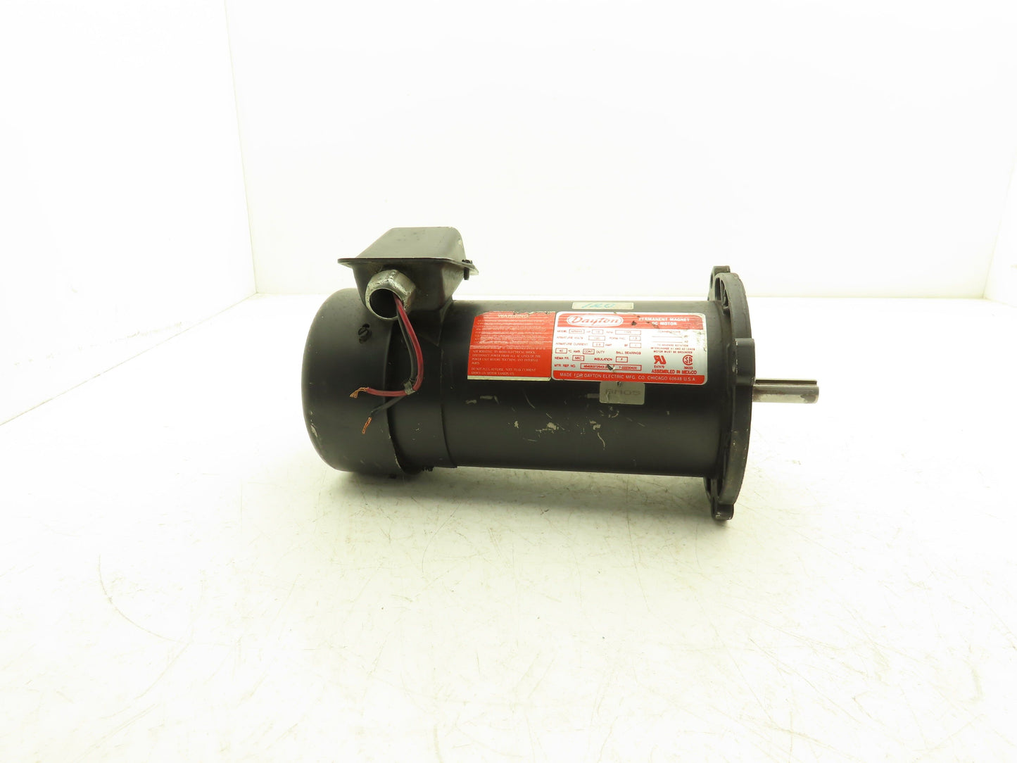 Dayton 4Z524A Permanent Magnet DC Motor 1/2Hp 2.8A 1750 RPM 180V 56C