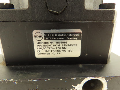 Stober P501SGN0100M 130/165/32 Inline Servo Gearhead 10:1 Gearbox Reducer 250Nm