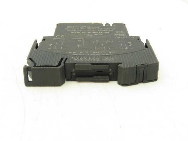 E-T-A ESX10-TB-101-DC24V-10A Circuit Breaker Protector 24VDC 10 Amp DIN Rail ETA