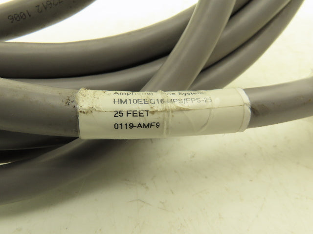 Amphenol Sine Systems HM10EEG16-MPS/FPS-25 Control Cable 10-Pin Male/Female 25'