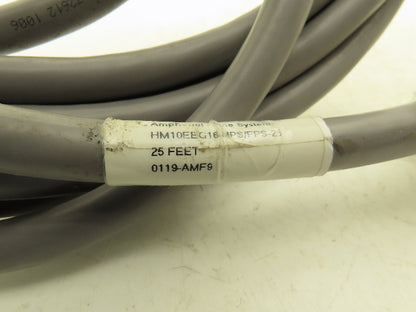 Amphenol Sine Systems HM10EEG16-MPS/FPS-25 Control Cable 10-Pin Male/Female 25'