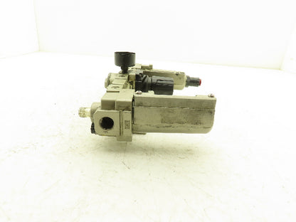 SMC AR3000-03-R Pneumatic Air Filter Regulator Check Valve Lubricator Assembly