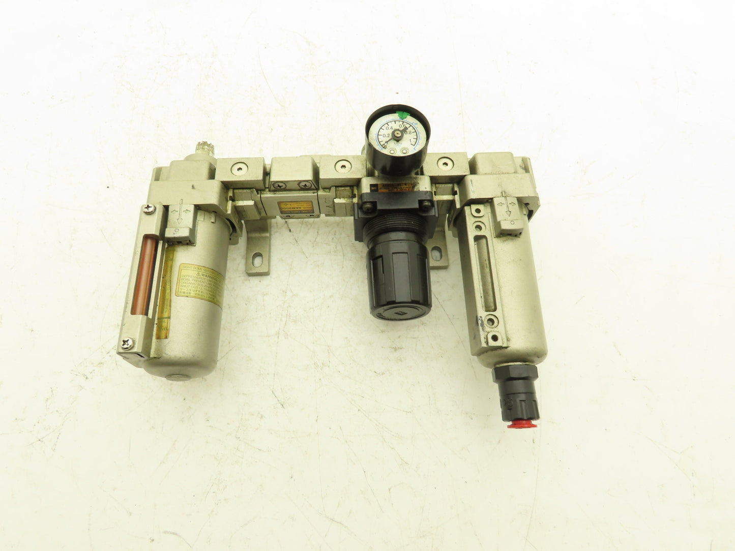 SMC AR3000-03-R Pneumatic Air Filter Regulator Check Valve Lubricator Assembly