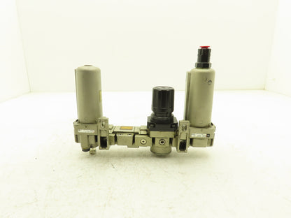 SMC AR3000-03-R Pneumatic Air Filter Regulator Check Valve Lubricator Assembly
