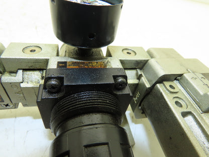 SMC AR3000-03-R Pneumatic Air Filter Regulator Check Valve Lubricator Assembly