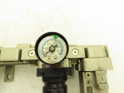 SMC AR3000-03-R Pneumatic Air Filter Regulator Check Valve Lubricator Assembly