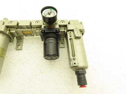 SMC AR3000-03-R Pneumatic Air Filter Regulator Check Valve Lubricator Assembly