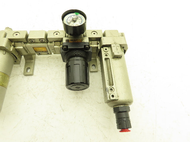 SMC AR3000-03-R Pneumatic Air Filter Regulator Check Valve Lubricator Assembly