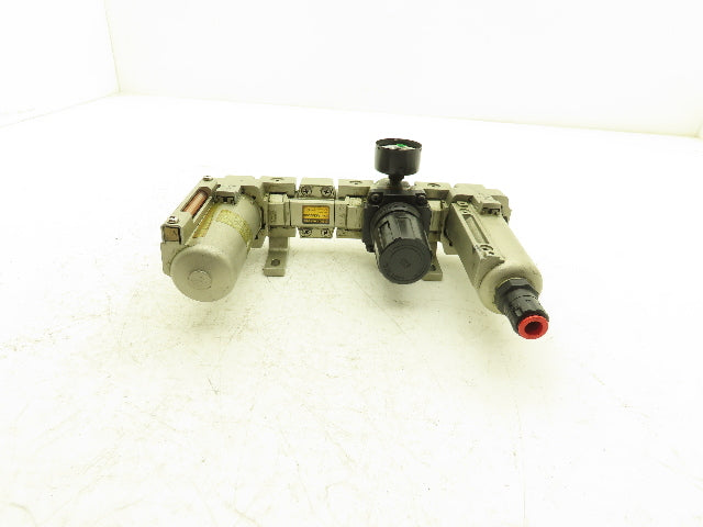 SMC AR3000-03-R Pneumatic Air Filter Regulator Check Valve Lubricator Assembly