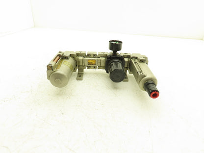 SMC AR3000-03-R Pneumatic Air Filter Regulator Check Valve Lubricator Assembly