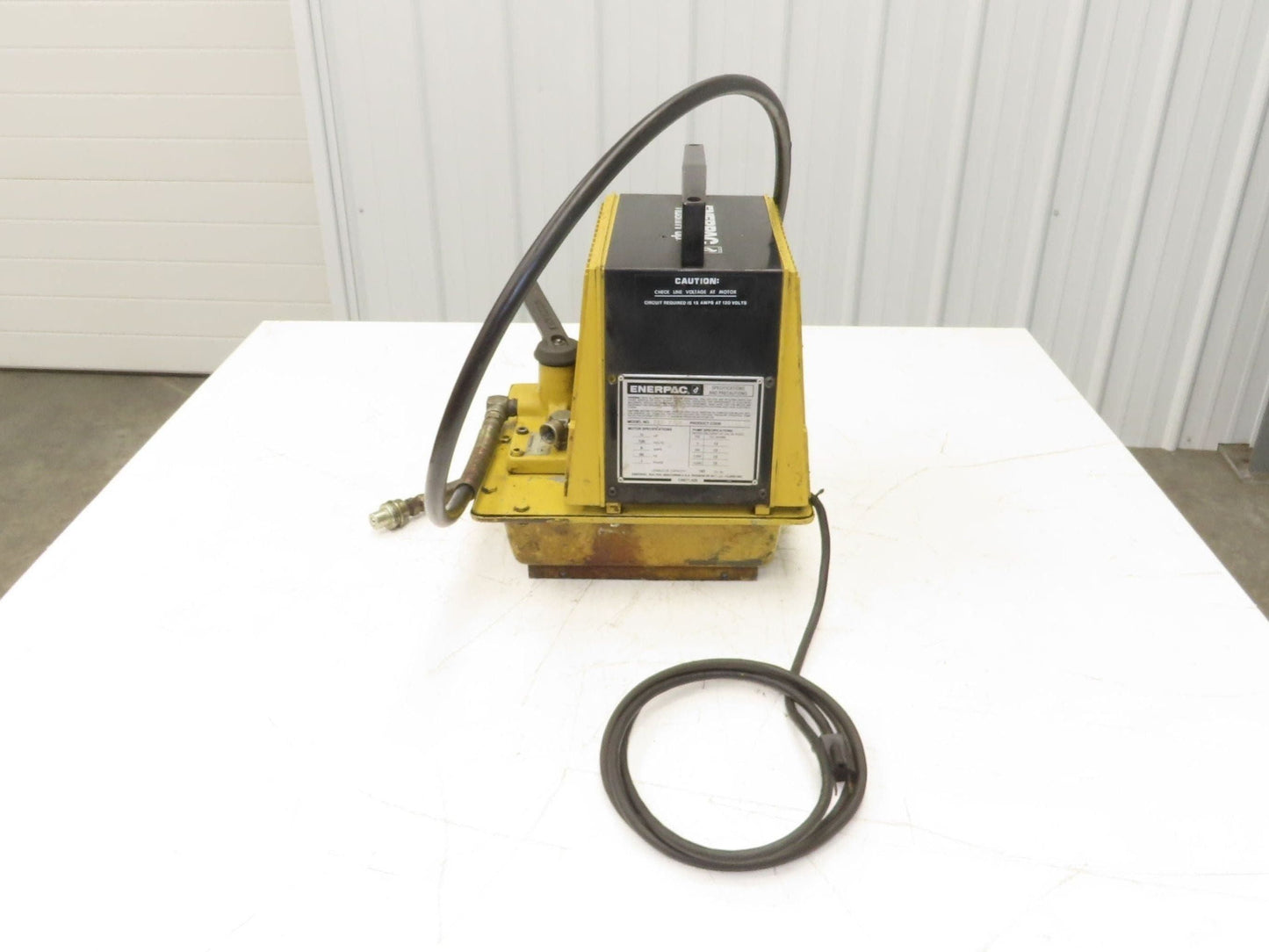 Enerpac PEM1321 Hydraulic Pump 10000psi 1/3Hp 115V Oil Flow 13in³/Min