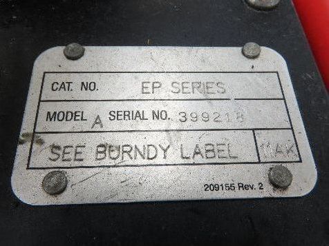 Burndy EP 8 Hydraulic Pump 8800psi 1/2hp 115V 1ph