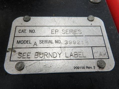 Burndy EP 8 Hydraulic Pump 8800psi 1/2hp 115V 1ph