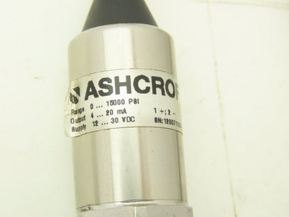 Ashcroft Pressure sensor 0-10000psi Output 4-20mA Input 12-30VDC