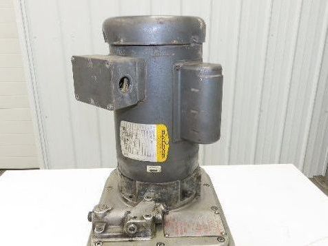 HK Porter HE 6401A Vintage Hydraulic Pump 1 Hp 5500psi 110V 1ph On Casters