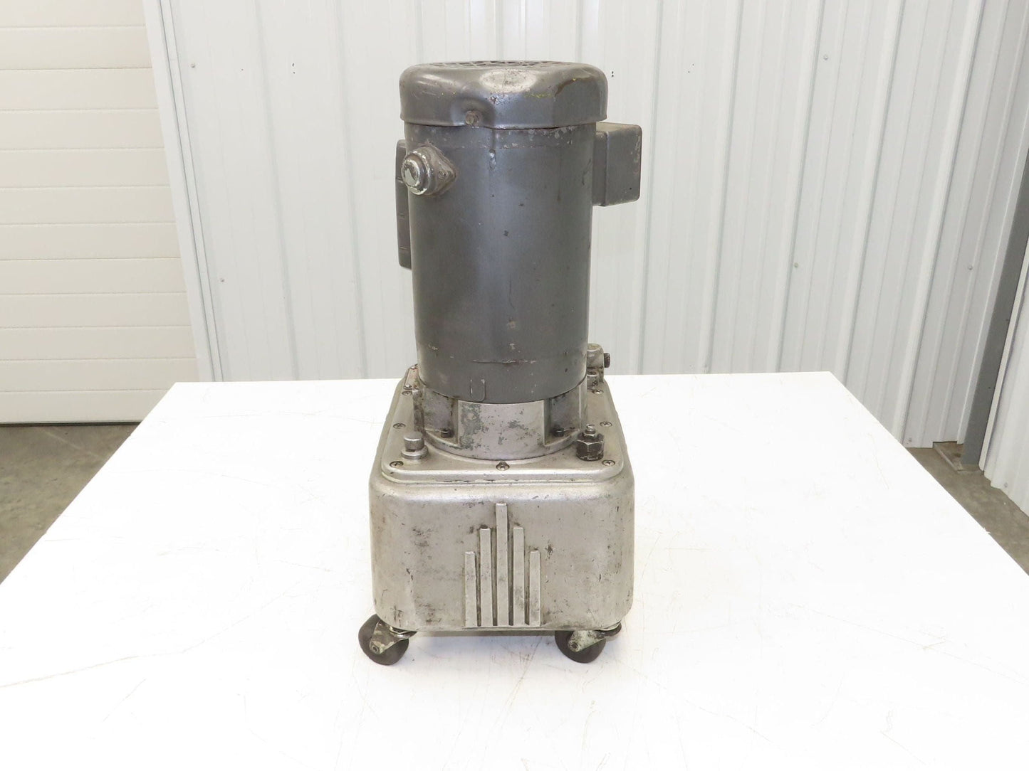 HK Porter HE 6401A Vintage Hydraulic Pump 1 Hp 5500psi 110V 1ph On Casters