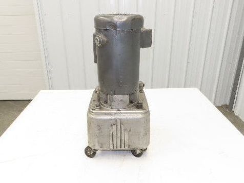 HK Porter HE 6401A Vintage Hydraulic Pump 1 Hp 5500psi 110V 1ph On Casters