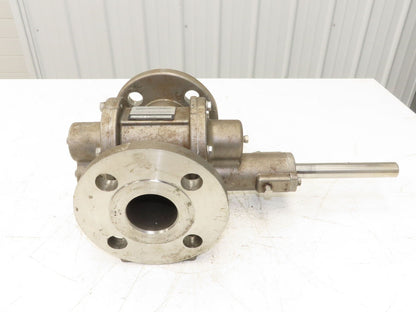 ProFlow Process Equipment Liquiflo Chemical Gear Pump 2.5" Flanged 316 Stainless