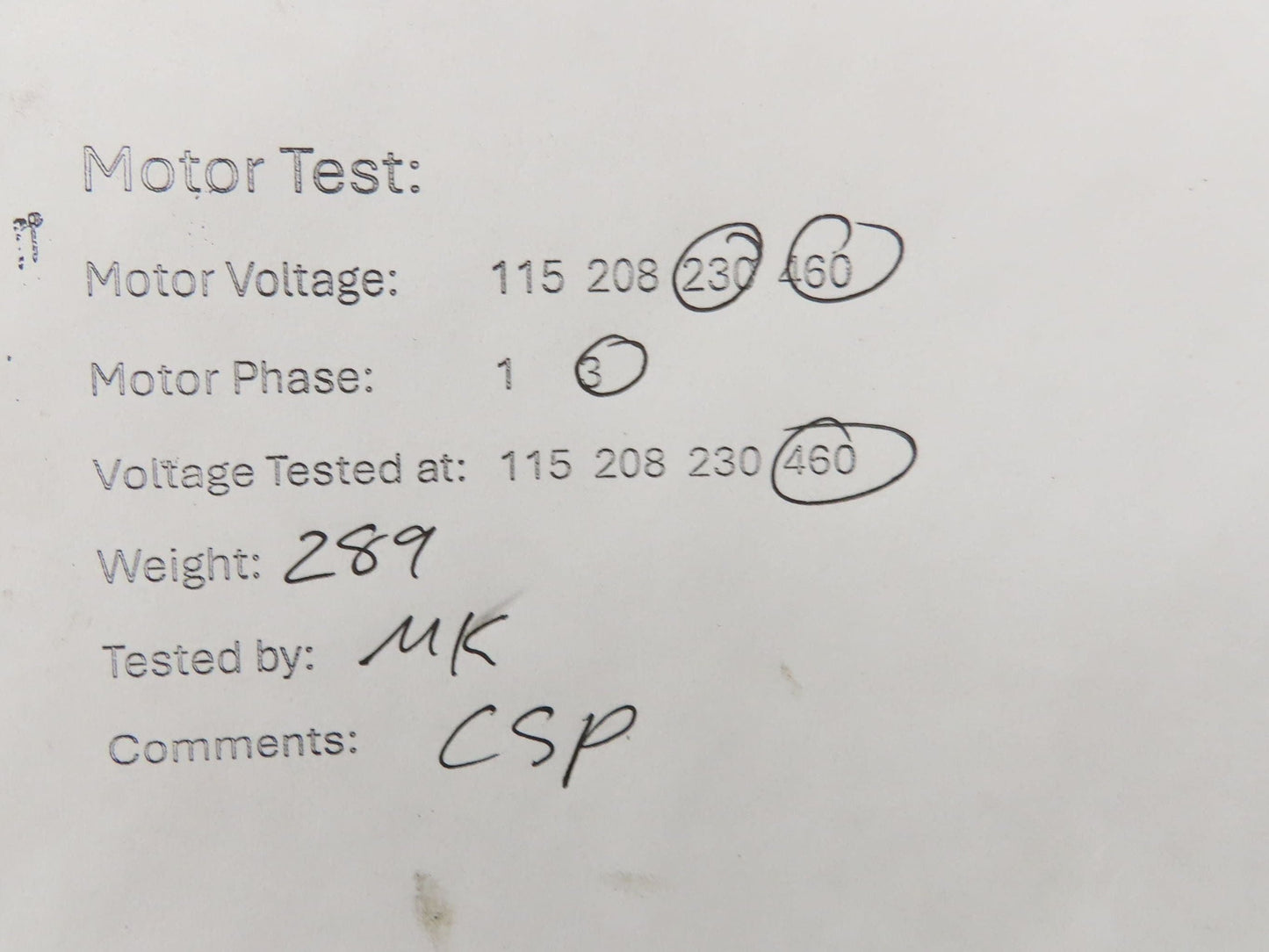 Marathon Electric E501 Severe Duty AC Motor 10Hp 1176rpm 230/460v 3ph 256T EPFC