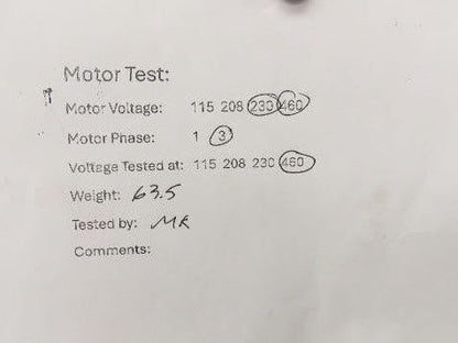 Reliance Electric P18G11B AC Motor 3Hp 1750rpm 230/460v 3Ph 182T 9.2/4.6A 1.15SF