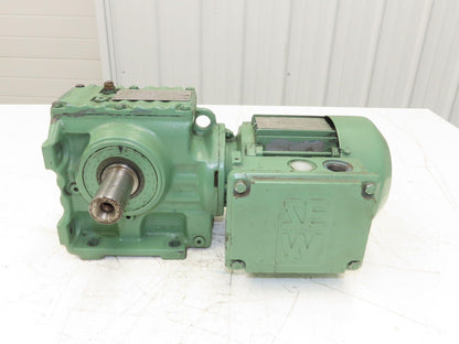 SEW Eurodrive S57DT71D4 200:1 Gearmotor 1/2Hp 230/460V 3PH 8.5rpm LH 2262 in-lb
