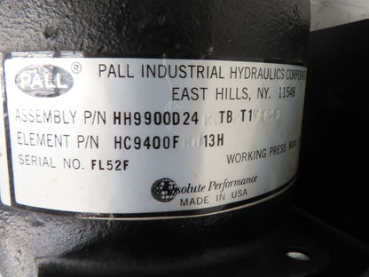Pall HH9900D24 TB T1 High Pressure Hydraulic Filter SAE Flanged 6000 PSI