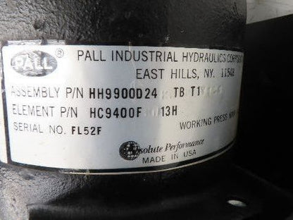 Pall HH9900D24 TB T1 High Pressure Hydraulic Filter SAE Flanged 6000 PSI