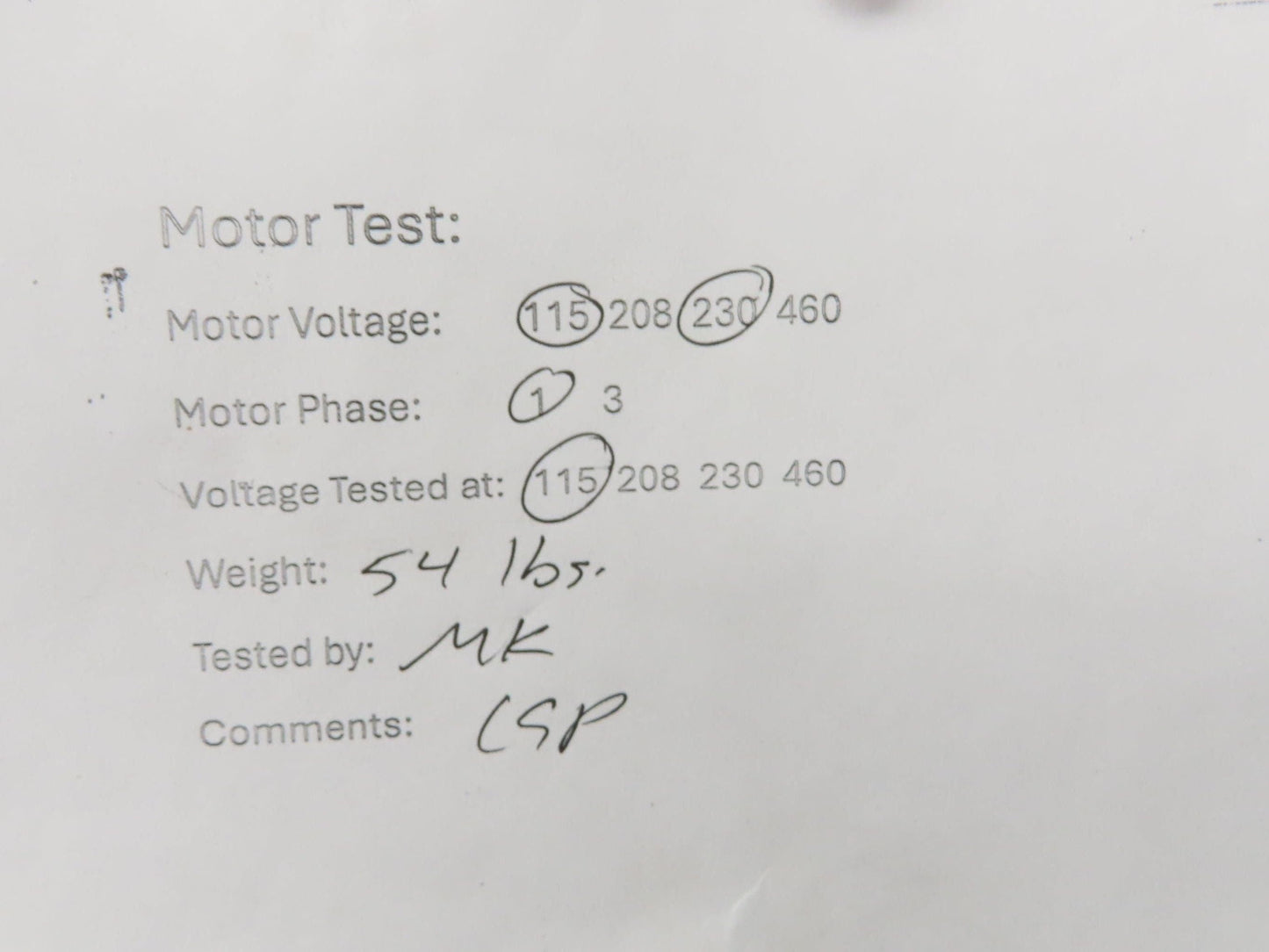 Jet AC Pump Motor 2Hp 3450rpm 115/230v 1ph