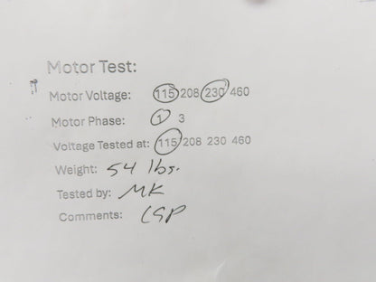Jet AC Pump Motor 2Hp 3450rpm 115/230v 1ph