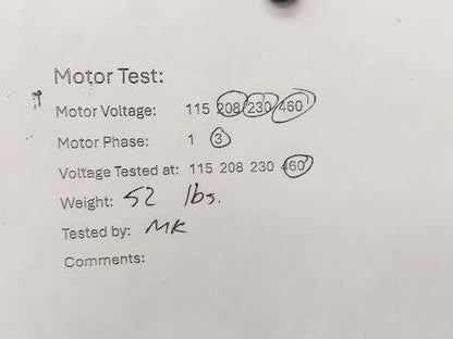Leeson Gearmotor .5Hp 230/460V 15:1 Boston Gear Reducer 115rpm Dual Shaft 56C