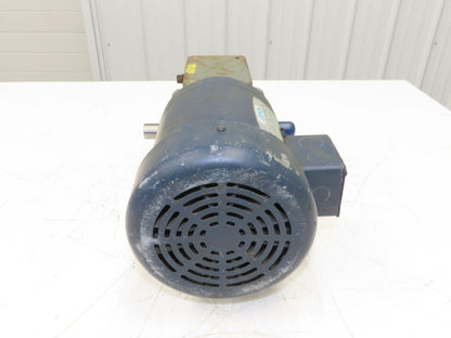 Leeson Gearmotor .5Hp 230/460V 15:1 Boston Gear Reducer 115rpm Dual Shaft 56C