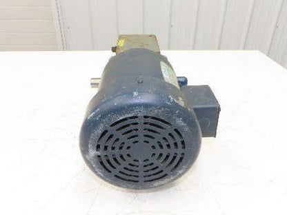 Leeson Gearmotor .5Hp 230/460V 15:1 Boston Gear Reducer 115rpm Dual Shaft 56C